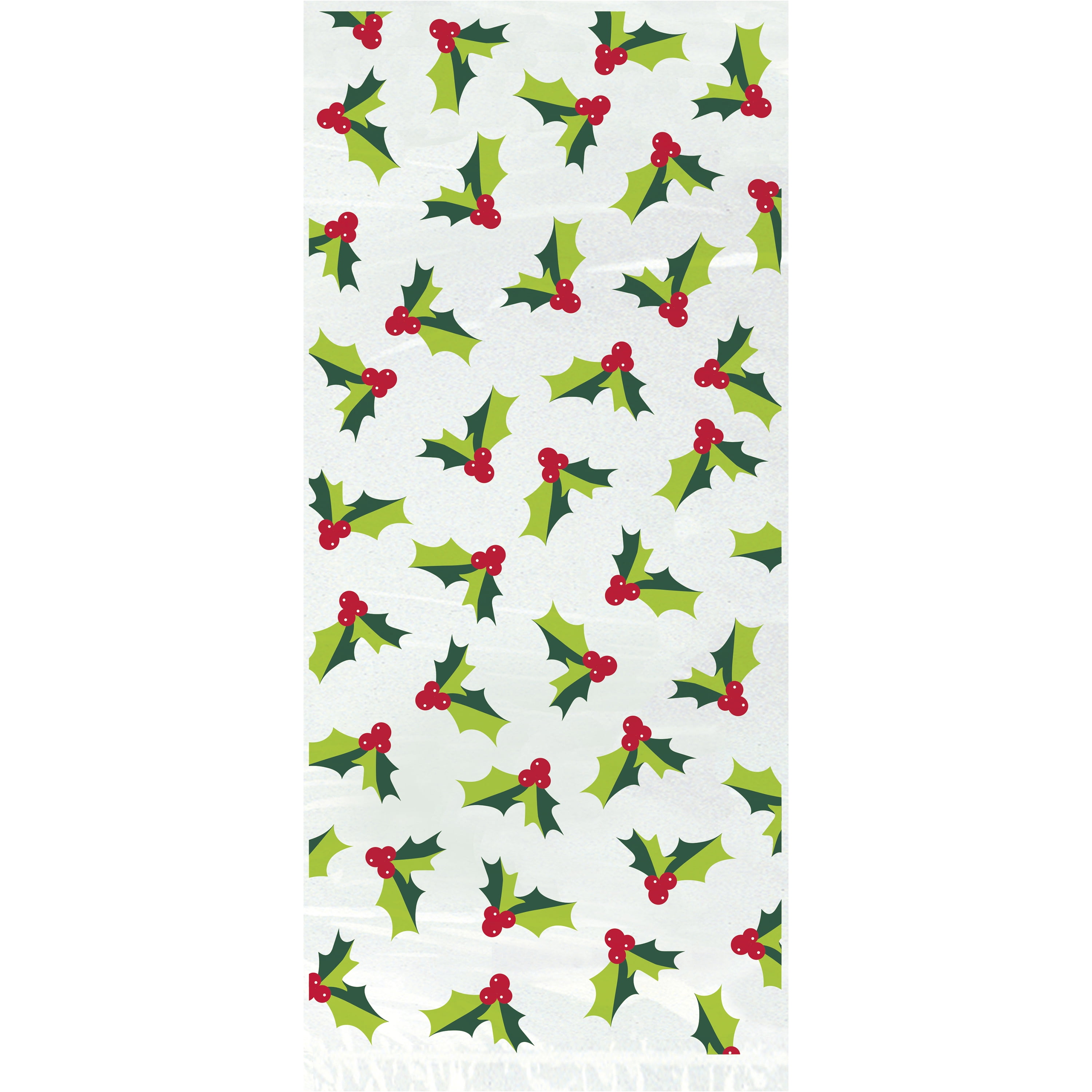 Holly Santa Christmas Cellophane Bags, 20ct - Walmart.com - Walmart.com