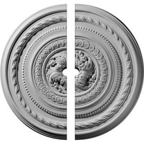 26 1/4"OD x 1 1/2"ID x 1 1/2"P Pearl Ceiling Medallion, Two Piece (Fits Canopies up to 1 7/8")
