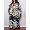 thumbnail image 5 of EDOLYNSA Maxi Kaftan Dresses for Women Moroccan Caftans With Batwing Sleeve Printed Lounge Dress, 5 of 7