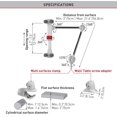 thumbnail image 4 of Barkan 4”- 12” Portable, Dual-Arm, Multi-Position Smartphone/Tablet Mount, Full-Motion 3D 360°, Up to 2.lbs, 5 Year, 4 of 5