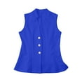 thumbnail image 6 of Breezora Women's 3 Button Sleeveless Vest Suit Set Lightweight Comfortable Summer Outfit for Business Casual and Daily Wear M Size Blue, 6 of 9