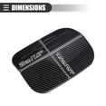 thumbnail image 5 of Unique Bargains Car Fuel Tank Gas Door Cover Trim for Dodge Charger 2015-2021 Plastic Carbon Fiber Pattern Black, 5 of 7