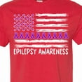 thumbnail image 4 of Inktastic Epilepsy Awareness Purple Ribbons and Flag T-Shirt, 4 of 5