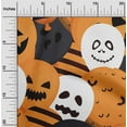 thumbnail image 2 of oneOone Cotton Poplin Orange Fabric Halloween Craft Projects Decor Fabric Printed By The Yard 56 Inch Wide, 2 of 4