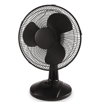 HUNTER 90400 12 Retro Personal Table Fan with Brushed Nickel