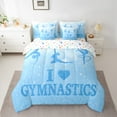 thumbnail image 2 of Castle Fairy Teens Gymnastics Girl 7-Piece Bedding Comforter Set,Sparkling Sequin King Bedding Sets,Dance Theme Ultra Soft Bed Sheets,Luxury Bedroom Decor, 2 of 8