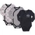 thumbnail image 3 of Twin Baby Outfits for Boy and Girl Side Snap Onesies Bodysuit Clothes Rose & Charcoal 9-12 Months, 3 of 5