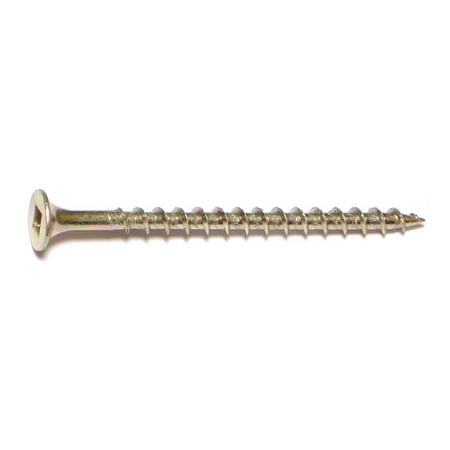 

#6 x 2-1/4 Zinc Bugle Head Square Drive All Purpose Screws (30 pcs.)