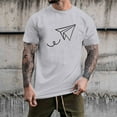 thumbnail image 2 of Caqnni Mens Lightweight T-Shirts Running Workout Shirt Short Sleeve Gym Tops(Grey,S), 2 of 5