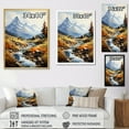 thumbnail image 4 of Designart "Nostalgic Creek Landscape In The Alps" Landscape Mountains Wall Decor, 4 of 7