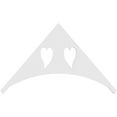 thumbnail image 4 of Ekena Millwork 48"W x 28"H x 1"P (14/12) Pitch Winston Architectural Grade PVC Gable Pediment, 4 of 5
