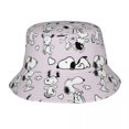 thumbnail image 3 of Sombrero de pescador con personajes de cómic de Peanuts para mujer y hombre, gorro de viaje con Snoopy, Charlie Brown, Linus y Lucy Bob, gorros para vacaciones, 3 of 5
