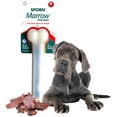 thumbnail image 1 of Sporn Durable Marrow Dog Chew Bones for Aggressive Chewers, Jerky Flavor Dog Chew Toys for Extra Large Dogs, Gluten-Free & Non-Toxic, Extra Large, 1 of 7