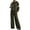 Army Green-@q001, variant on Dweltoz 2 Piece Lounge Sets for Women Casual Sport Side Stripe Hoodie Drawstring Wide Leg Pants Matching Relaxed Athletic Fit Tracksuit,Yellow 2XL
