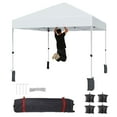 thumbnail image 2 of DSstyles 10 * 10FT Instant Pop Up Canopy Tent for One Person Setup,Pop Up Commercial Canopy Tent,Outdoor Easy Up Tent w/1-Button Push,Wheeled Bag,4 Sandbags,Bonus 8 Stakes and 4 Ropes, 2 of 8