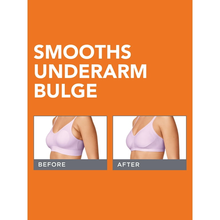 Simply Perfect by Warner's Women's Underarm Smoothing Seamless Wireless Bra  - Butterscotch XL