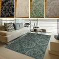thumbnail image 2 of Nourison  Tranquility Area Rug Grey 7'9" x 10'10" Latex Free 8' x 10' Indoor Ivory Rectangle, 2 of 5