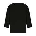 thumbnail image 6 of Tumotour Plus Size Summer Linen Shirts For Women'S Casual 3/4 Sleeve T-Shirt Short Sleeve V-Neck Athletic Workout Going Out Tops, 6 of 7