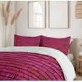 thumbnail image 6 of Ambesonne Hot Pink Fuchsia Duvet Cover Set, Grunge Bricks Art, 2-Calking, Magenta Hot Pink, 6 of 7