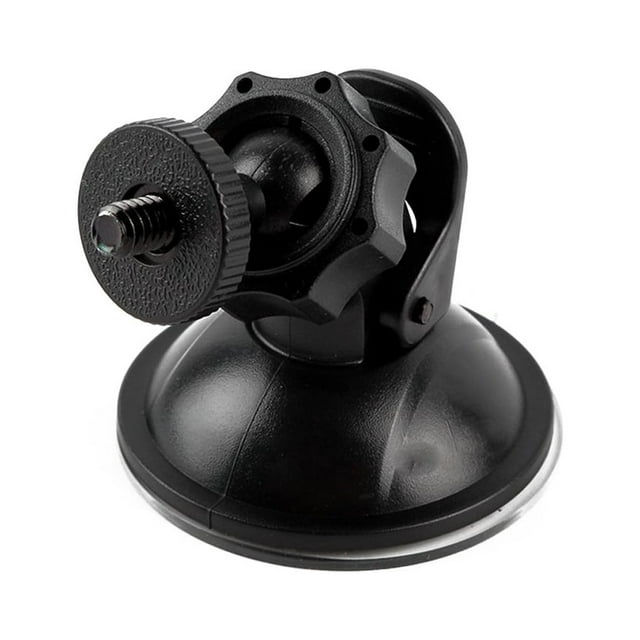 verishout Universal Car Windshield Camera Mount Vehicle Front Windscreen Video Recorder Suction Cup Plastic Holder Bracket Black 1Set