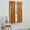 thumbnail image 3 of Mainstays Shimmer Rod Pocket 99% Blackout Curtains, Set of 2, Brown Butter, 37" W x 63" L, 3 of 5