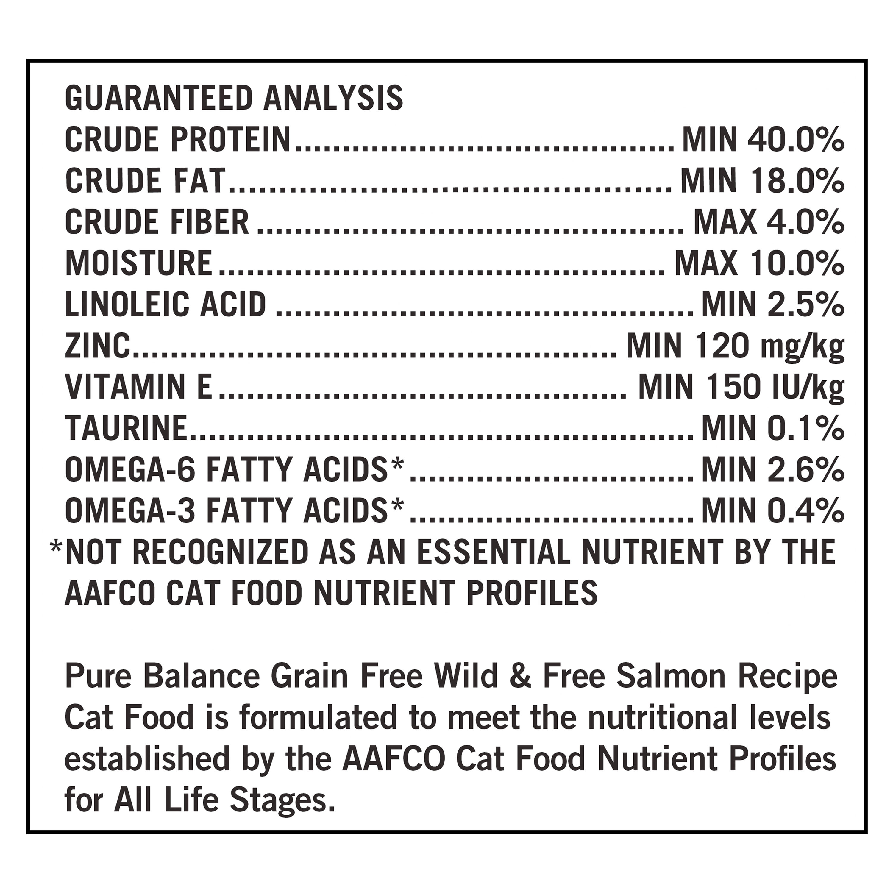 Pure Balance Egg & Salmon Flavor Dry Cat Food Grain-Free, 7 lb. Packet
