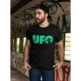 thumbnail image 2 of Ufo Text T-Shirt Men -Image by Shutterstock, Male Large, 2 of 4