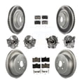 thumbnail image 1 of Transit Auto Front Rear Hub Bearings Assembly Coated Disc Brake Rotors and Ceramic Pads Kit (10Pc) for Car Lexus GS350 IS350 - Left Right Side (Driver Passenger) KBB-121014, 1 of 11