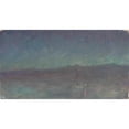 thumbnail image 2 of Jan Ciągliński 24x15 Gold Ornate Framed and Double Matted Museum Art Print Titled - Night on the Sea. from the Journey to Constantinople (1893), 2 of 4