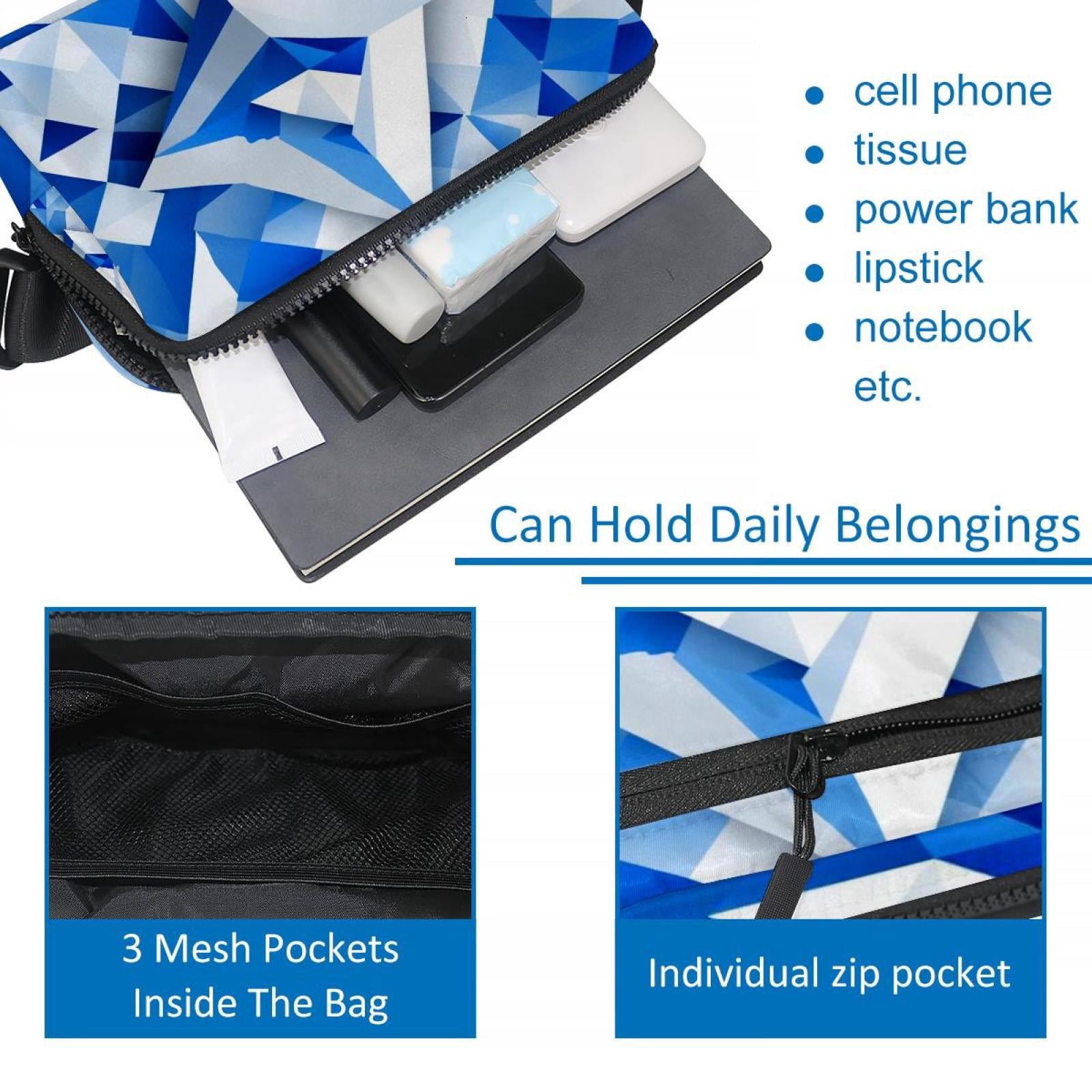 Flag of Israel Lightweight and Adjustable Running Belt Waist Pack Waist Bags for Unisex with Extension Strap
