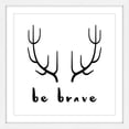 thumbnail image 1 of Marmont Hill 'Brave Antlers' by Diana Alcala Framed Painting Print, 1 of 2