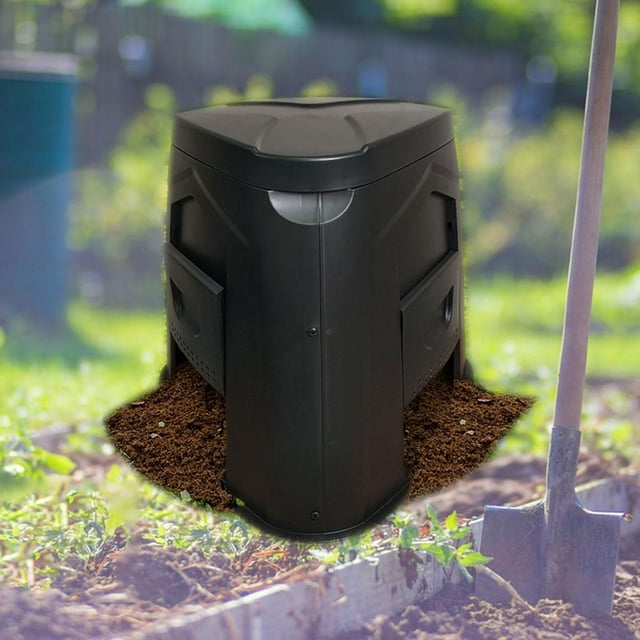 Colaxi Grand Bac à Compost Conteneur de Compost 450L Seau à Compost Réservoir de Fermentation pour Jardin Verger Coupures d'Herbe Déchets de Cuisine