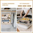 thumbnail image 7 of Surblue Carry-On Closet Hanging Closet Storage Bag - Durable, Foldable Travel Organizer with Waterproof Oxford Fabric and Double-Sided Zipper, Perfect for Suitcase Use, X-Large, Beige, 7 of 7