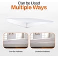thumbnail image 6 of Cheer Collection Acid Reflux Bed Wedge Mattress Topper for Sleeping - Gentle Incline Mattress Elevator with Gel-Infused Memory Foam Top to Elevate Head and Upper Body - California King (72" x 84"), 6 of 8