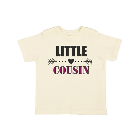 

Inktastic Little Cousin with Heart Arrow Gift Toddler Toddler Girl T-Shirt