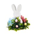 thumbnail image 3 of Figura de animal, obra de arte, estatua de conejo de Pascua para sala de estar, pasillo y dormitorio Estilo C, 3 of 9