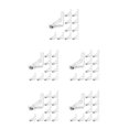 thumbnail image 2 of relayinert Pinces de Nappe Multifonctionnelles Sécurise les Pinces de Table ABS Polyvalentes et Durables, Durables et Durables Pince Transparente 10PCS 5Set, 2 of 6