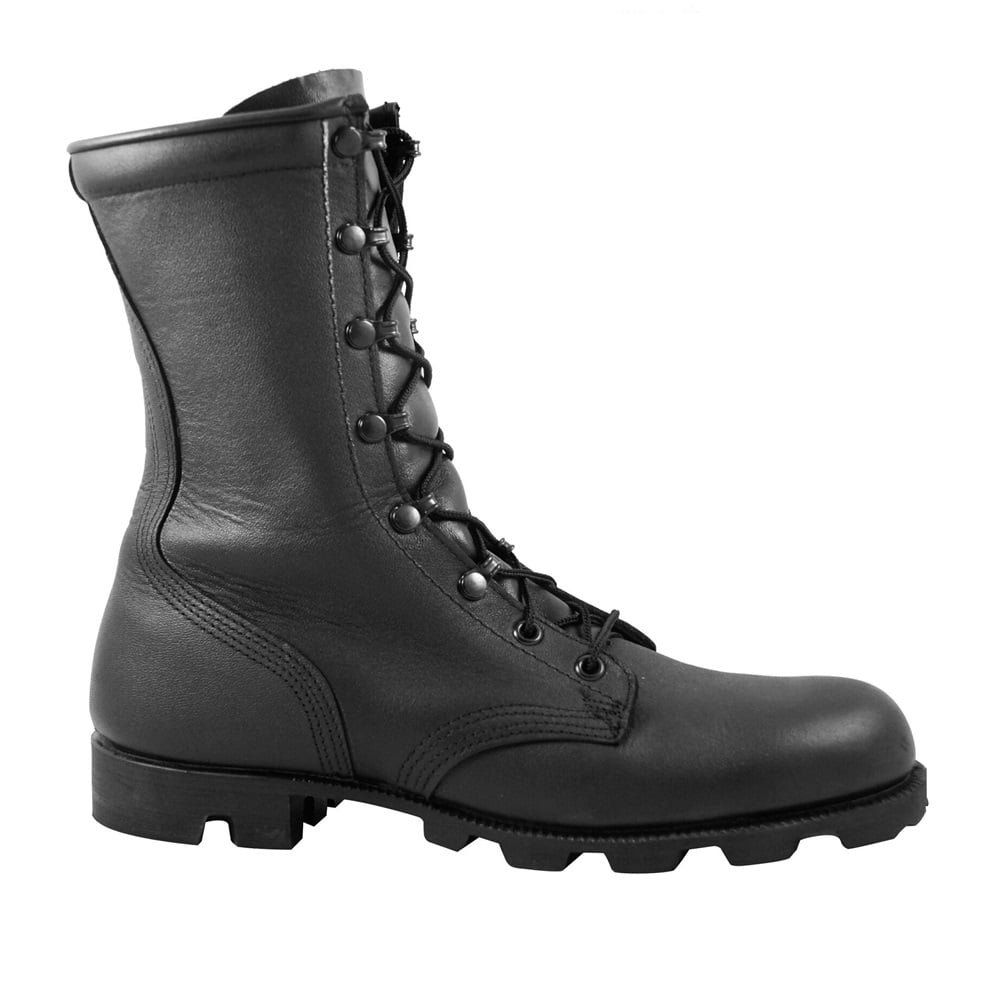 red bottom combat boots