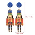 thumbnail image 2 of PTOOTP Elegant Nutcracker Earrings Multi Alloy Cute and Stylish for Any Occasion, 2 of 8