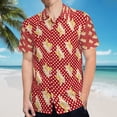 thumbnail image 5 of High Quality Hawaiian Shirts for Men Short Sleeve Aloha Beach Shirt Floral Summer Casual Button Down Shirts Blouses UH3GGR, 5 of 7