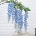 thumbnail image 3 of Artificial Flowers Silk Wisteria Vine Fake Silk Hanging Rattan Flower For Wedding Party Garden Outdoor Greenery Home Wall Decor, 3 of 10
