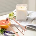 thumbnail image 1 of Candle Wick Accessory Set, Stainless Steel Incisive Quickly Extinguish Candle Snuffer Rose Gold Long Handle Wick Dipper  for Daily Use, 1 of 8