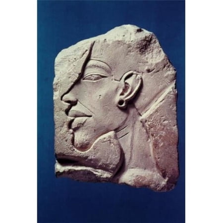 Akhenaton 1350 BC - Amarna Period Egyptian Art Staatliche Museum Berlin Germany Poster Print - 18 x 24 in.