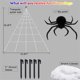 thumbnail image 3 of Big sale! Halloween Plush Simulation Spider Haunted House Decoration Supplies Tricky Toys 5-meter Triangular Mesh White+plush Spider+20G Cotton+20 Small Spider Halloween, 3 of 5