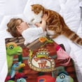 thumbnail image 2 of Tren de Dinosaurios anti-pilling, suave, ligera, esponjosa y acogedora de lujo para hogar y cocina – Perfecta para niños y adultos,180X120cm, 2 of 6
