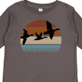 thumbnail image 4 of Inktastic Duck Hunting Retro Sunset Hunter Boys or Girls Long Sleeve Toddler T-Shirt, 4 of 5