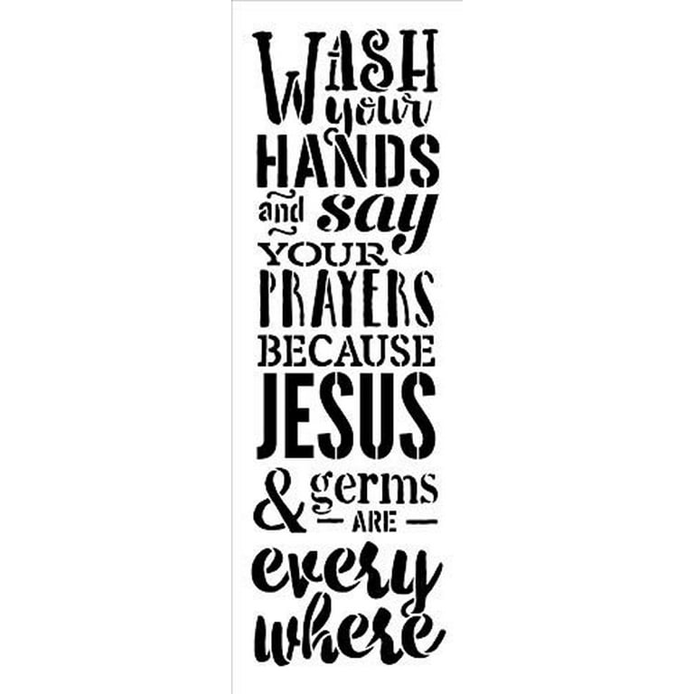 Jesus And Germs Are Everywhere Sign