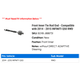 thumbnail image 2 of Front Inner Tie Rod End - Compatible with 2014 - 2015 INFINITI Q50 RWD, 2 of 2