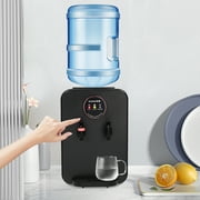 Hot/Cold Water Dispenser, Black 0.13gal Premium Countertop Water Dispenser, Top Loading Water Dispenser 10.04*9.84*14.56in