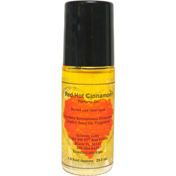 Red Hot Cinnamon Perfume Oil, 1.0 Oz Portable Roll-On Fragrance